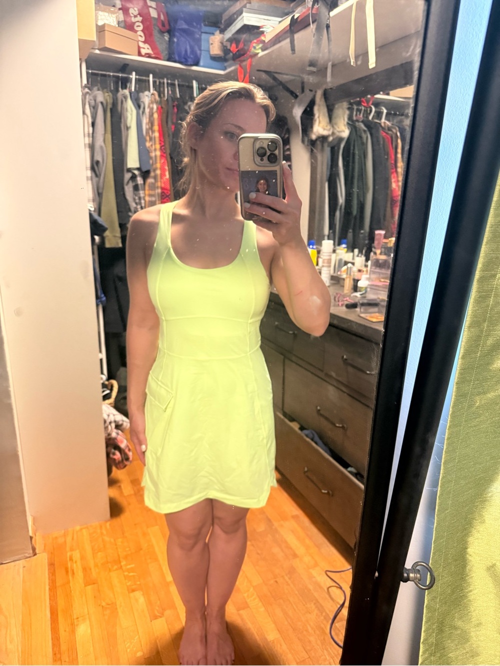 Neon Lime Fabletics Athletic Dress — Women